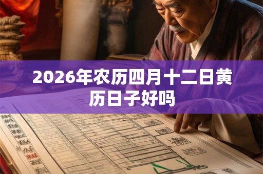 2026年农历四月十二日黄历日子好吗