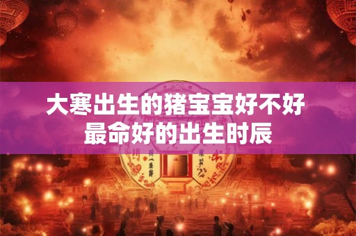 大寒出生的猪宝宝好不好 最命好的出生时辰