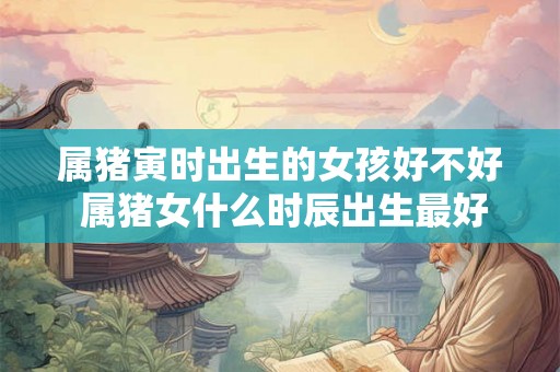 属猪寅时出生的女孩好不好 属猪女什么时辰出生最好