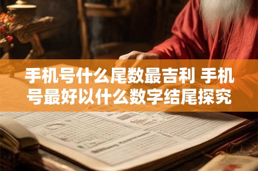 手机号什么尾数最吉利 手机号最好以什么数字结尾探究手机号尾数的吉利性