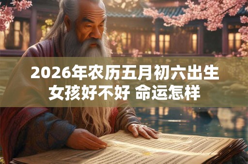 2026年农历五月初六出生女孩好不好 命运怎样