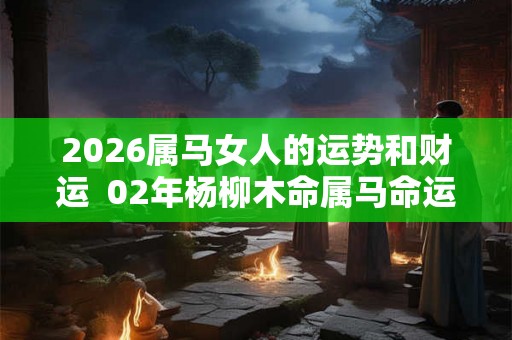 2026属马女人的运势和财运  02年杨柳木命属马命运