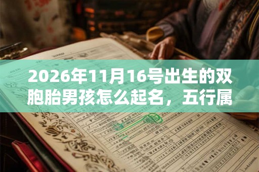 2026年11月16号出生的双胞胎男孩怎么起名，五行属什么