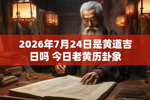 2026年7月24日是黄道吉日吗 今日老黄历卦象
