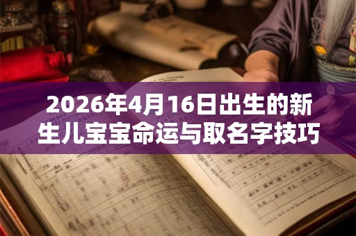 2026年4月16日出生的新生儿宝宝命运与取名字技巧