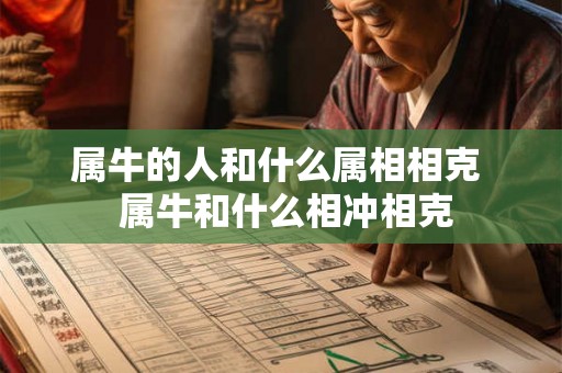 属牛的人和什么属相相克 属牛和什么相冲相克 属牛的人和什么属相相克 属牛和什么相冲相克