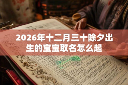 2026年十二月三十除夕出生的宝宝取名怎么起
