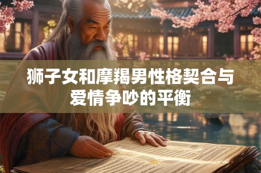 狮子女和摩羯男性格契合与爱情争吵的平衡