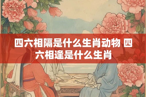 四六相隔是什么生肖动物 四六相逢是什么生肖