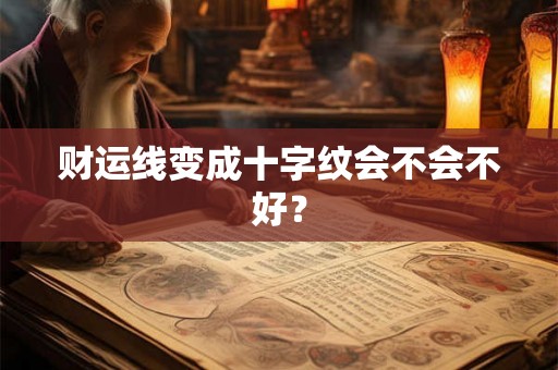 财运线变成十字纹会不会不好？