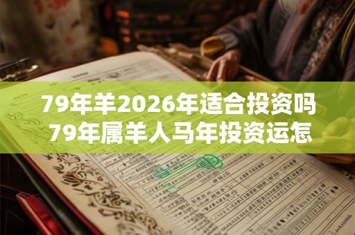 79年羊2026年适合投资吗 79年属羊人马年投资运怎么样