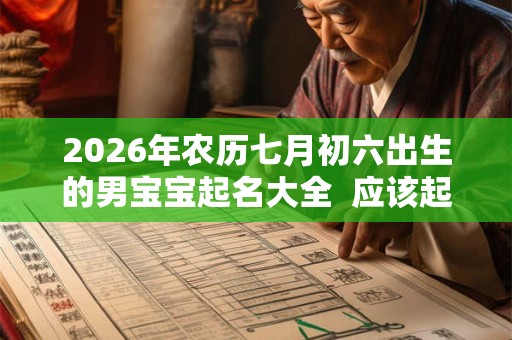 2026年农历七月初六出生的男宝宝起名大全 应该起什么名字 2026年农历七月初六出生的男宝宝起名大全 应该起什么名字