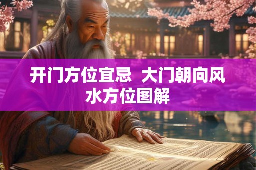 开门方位宜忌  大门朝向风水方位图解