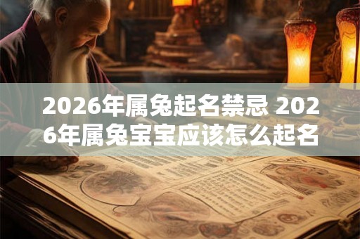 2026年属兔起名禁忌 2026年属兔宝宝应该怎么起名