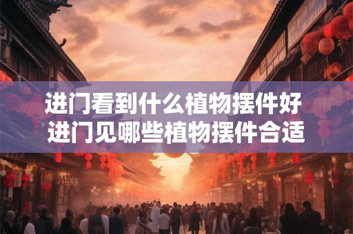 进门看到什么植物摆件好 进门见哪些植物摆件合适