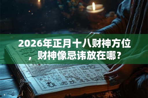 2026年正月十八财神方位，财神像忌讳放在哪？