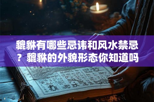 貔貅有哪些忌讳和风水禁忌？貔貅的外貌形态你知道吗？