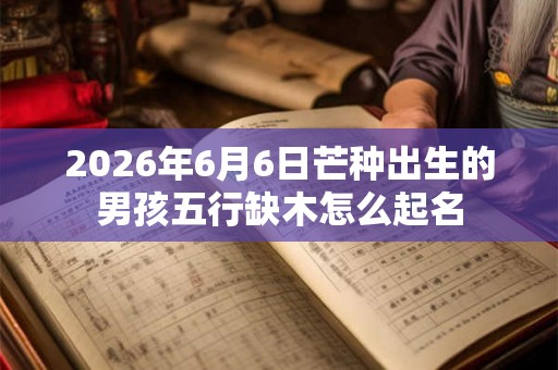 2026年6月6日芒种出生的男孩五行缺木怎么起名 2026年6月6日芒种出生的男孩五行缺木怎么起名