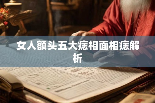 女人额头五大痣相面相痣解析 女人额头五大痣相面相痣解析