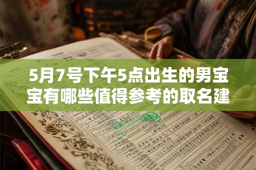 5月7号下午5点出生的男宝宝有哪些值得参考的取名建议