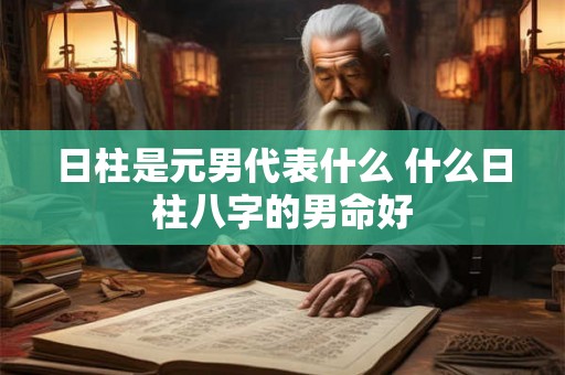 日柱是元男代表什么 什么日柱八字的男命好