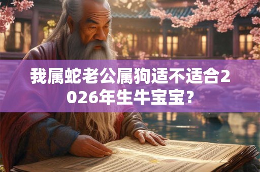 我属蛇老公属狗适不适合2026年生牛宝宝? 我属蛇老公属狗适不适合2026年生牛宝宝?