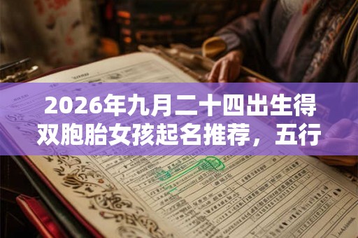 2026年九月二十四出生得双胞胎女孩起名推荐，五行属什么