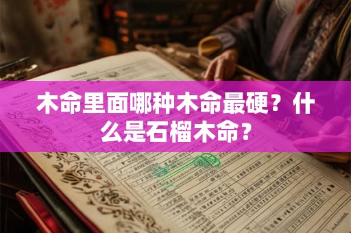 木命里面哪种木命最硬？什么是石榴木命？