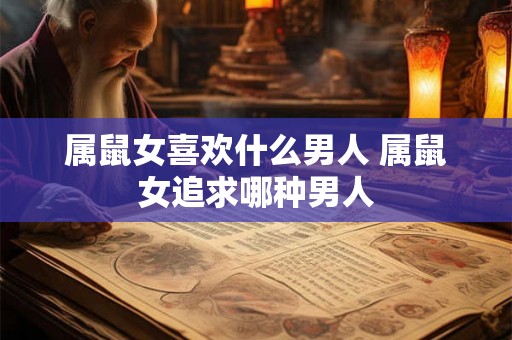 属鼠女喜欢什么男人 属鼠女追求哪种男人