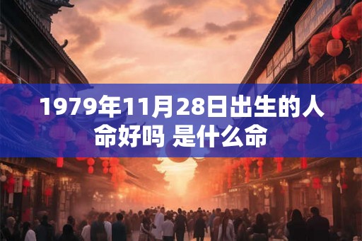 1979年11月28日出生的人命好吗 是什么命 1979年11月28日出生的人命好吗 是什么命
