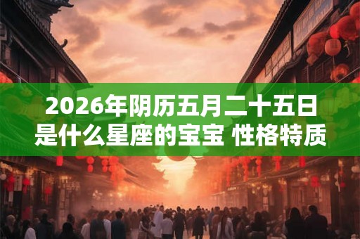 2026年阴历五月二十五日是什么星座的宝宝 性格特质详解 2026年阴历五月二十五日是什么星座的宝宝 性格特质详解