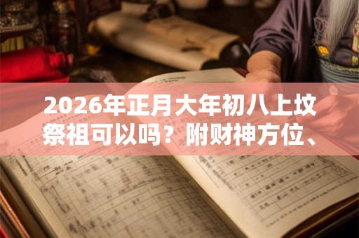 2026年正月大年初八上坟祭祖可以吗？附财神方位、卦象！