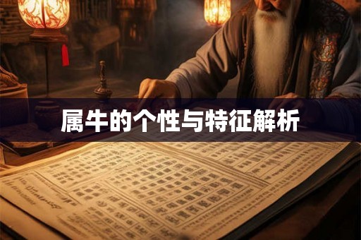 属牛的个性与特征解析