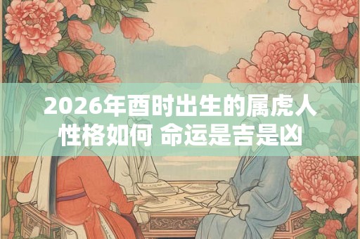 2026年酉时出生的属虎人性格如何 命运是吉是凶 2026年酉时出生的属虎人性格如何 命运是吉是凶