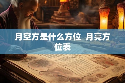 月空方是什么方位  月亮方位表