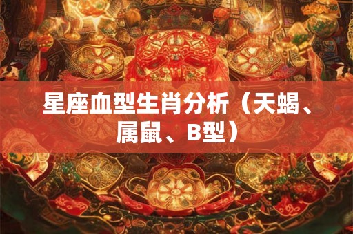 星座血型生肖分析（天蝎、属鼠、B型）