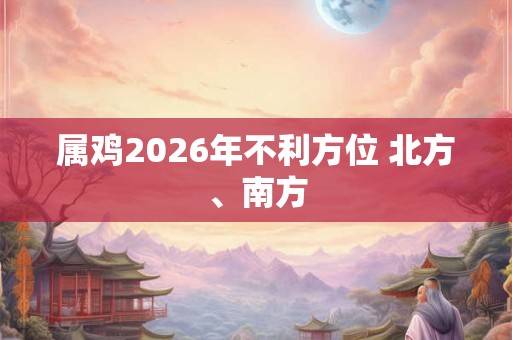 属鸡2026年不利方位 北方、南方