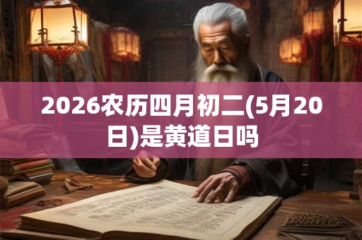2026农历四月初二(5月20日)是黄道日吗 2026农历四月初二(5月20日)是黄道日吗