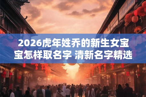 2026虎年姓乔的新生女宝宝怎样取名字 清新名字精选