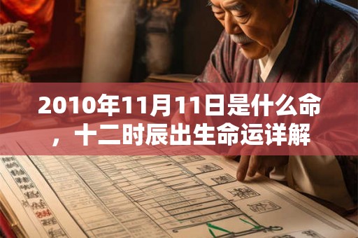 2010年11月11日是什么命,十二时辰出生命运详解 2010年11月11日是什么命,十二时辰出生命运详解