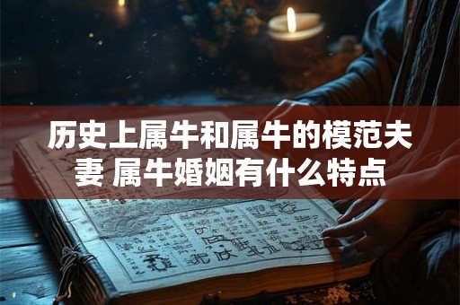 历史上属牛和属牛的模范夫妻 属牛婚姻有什么特点