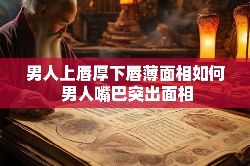 男人上唇厚下唇薄面相如何 男人嘴巴突出面相