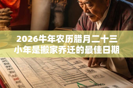 2026牛年农历腊月二十三小年是搬家乔迁的最佳日期么