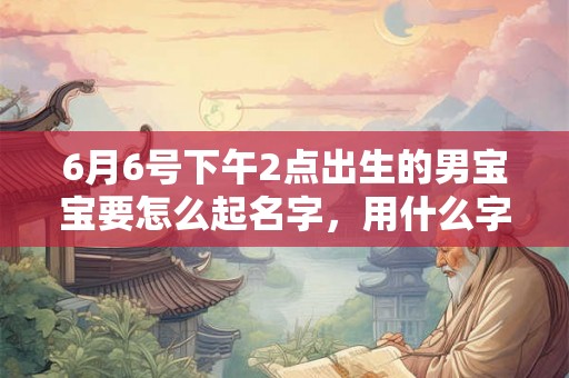 6月6号下午2点出生的男宝宝要怎么起名字，用什么字好