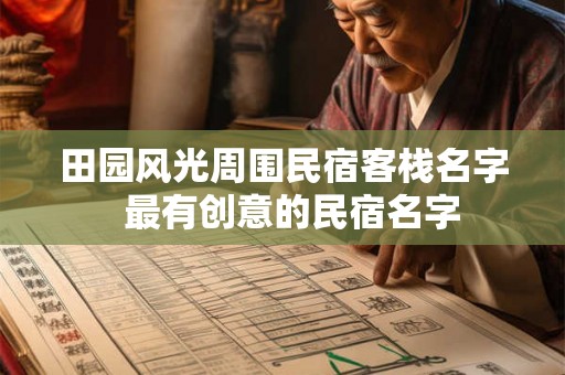 田园风光周围民宿客栈名字  最有创意的民宿名字