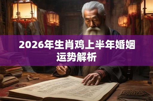 2026年生肖鸡上半年婚姻运势解析