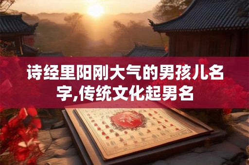 诗经里阳刚大气的男孩儿名字,传统文化起男名