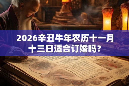 2026辛丑牛年农历十一月十三日适合订婚吗？