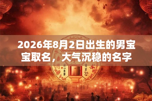 2026年8月2日出生的男宝宝取名，大气沉稳的名字
