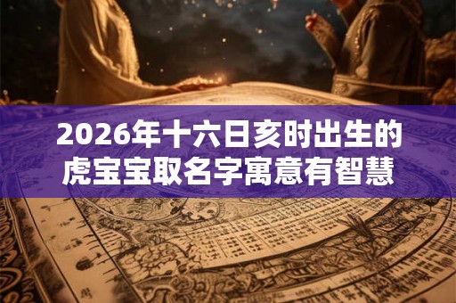 2026年十六日亥时出生的虎宝宝取名字寓意有智慧